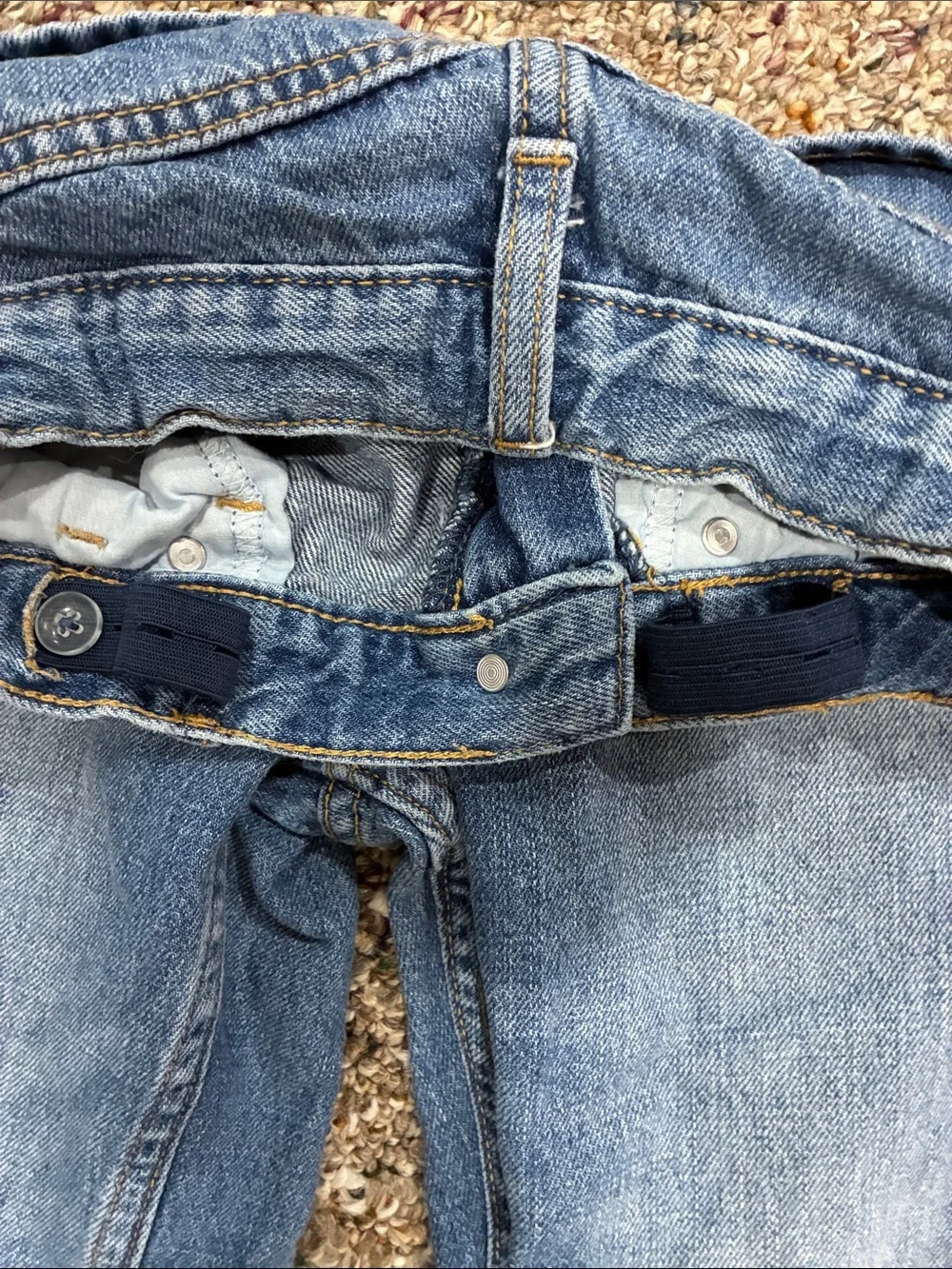 Old Navy girls high rise, slouchy straight jeans